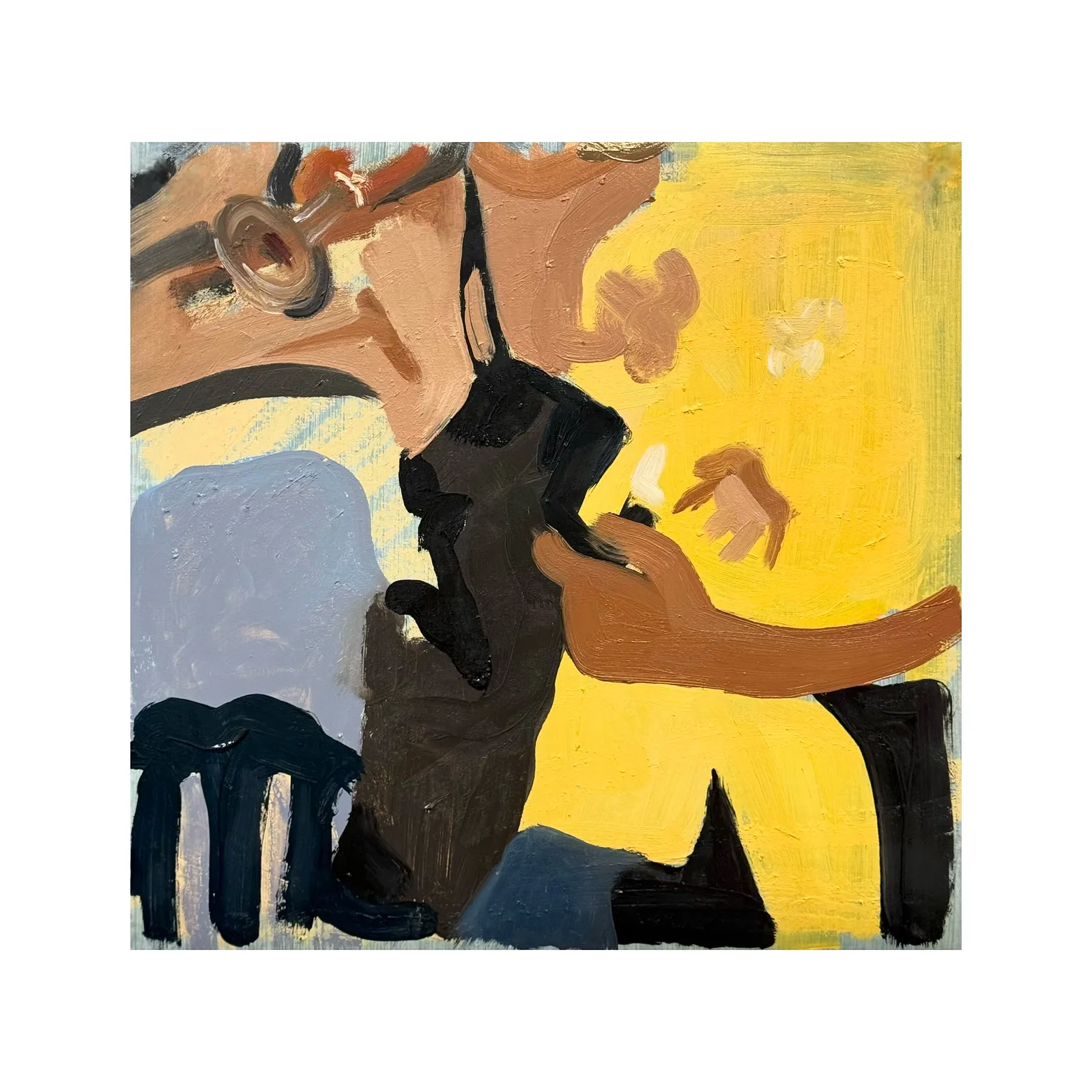 Image of Party by Adriana Shportan, size: 35x35, made of oil on canvas, Painting medium, from London, part of the Moments series, priced at £450 (≈ 27,323 грн) Photo 1 of 4.