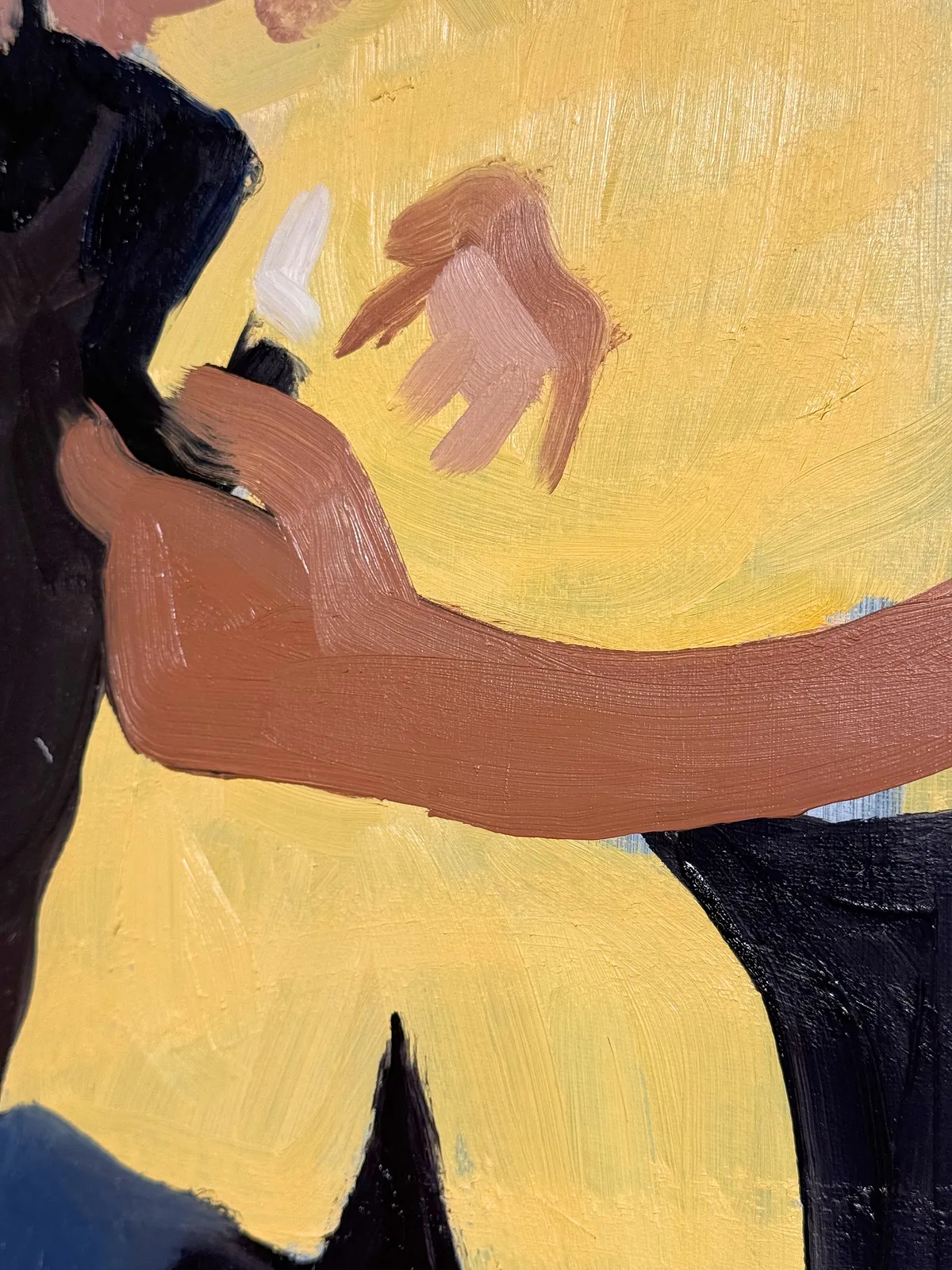 Image of Party by Adriana Shportan, size: 35x35, made of oil on canvas, Painting medium, from London, part of the Moments series, priced at £450 (≈ 27,323 грн) Photo 3 of 4.
