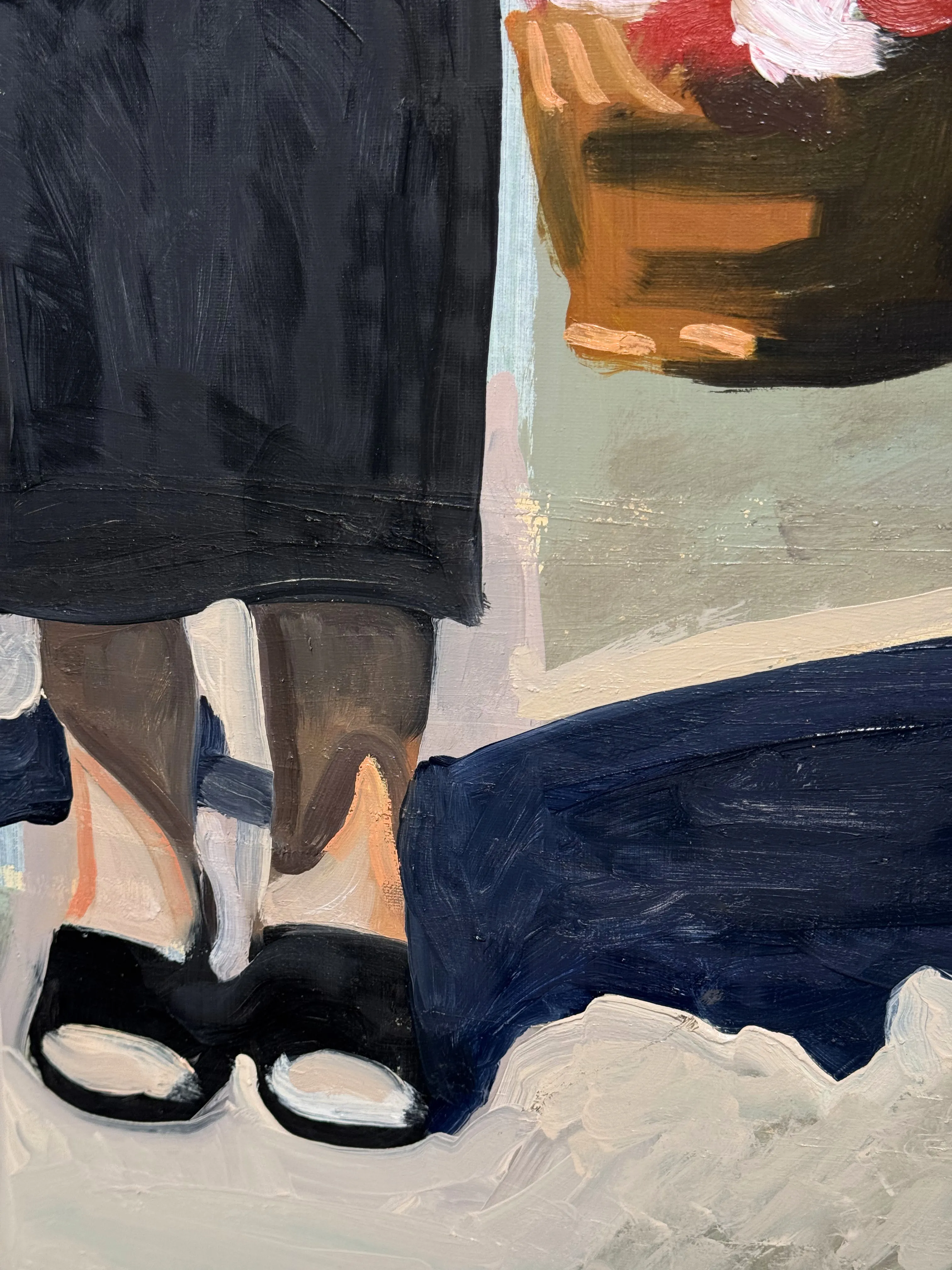 Image of "Spasa" by Adriana Shportan, size: 35x35, made of oil on canvas, Painting medium, from London, part of the Moments series, priced at £450 (≈ 27,323 грн) Photo 3 of 4.