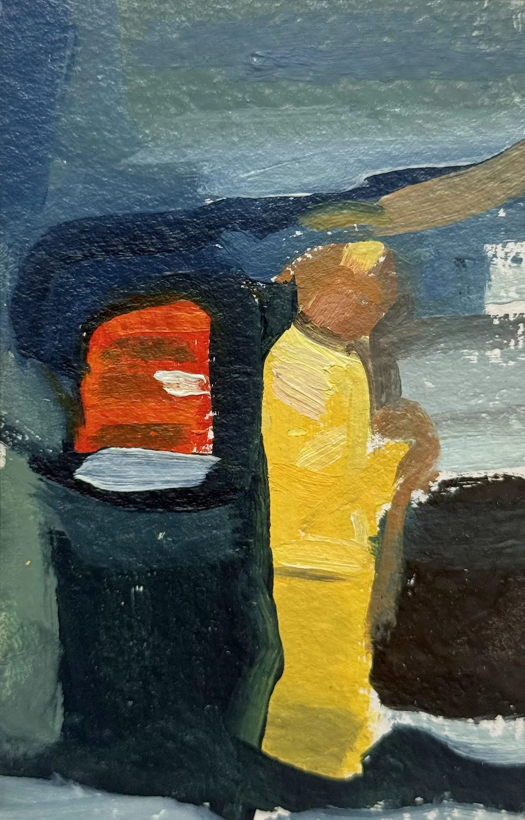 Image of DRESS by Adriana Shportan, size: 45x45 (6x9), made of oil on paper, from London, priced at £300 (≈ 18,216 грн) Photo 2 of 2.