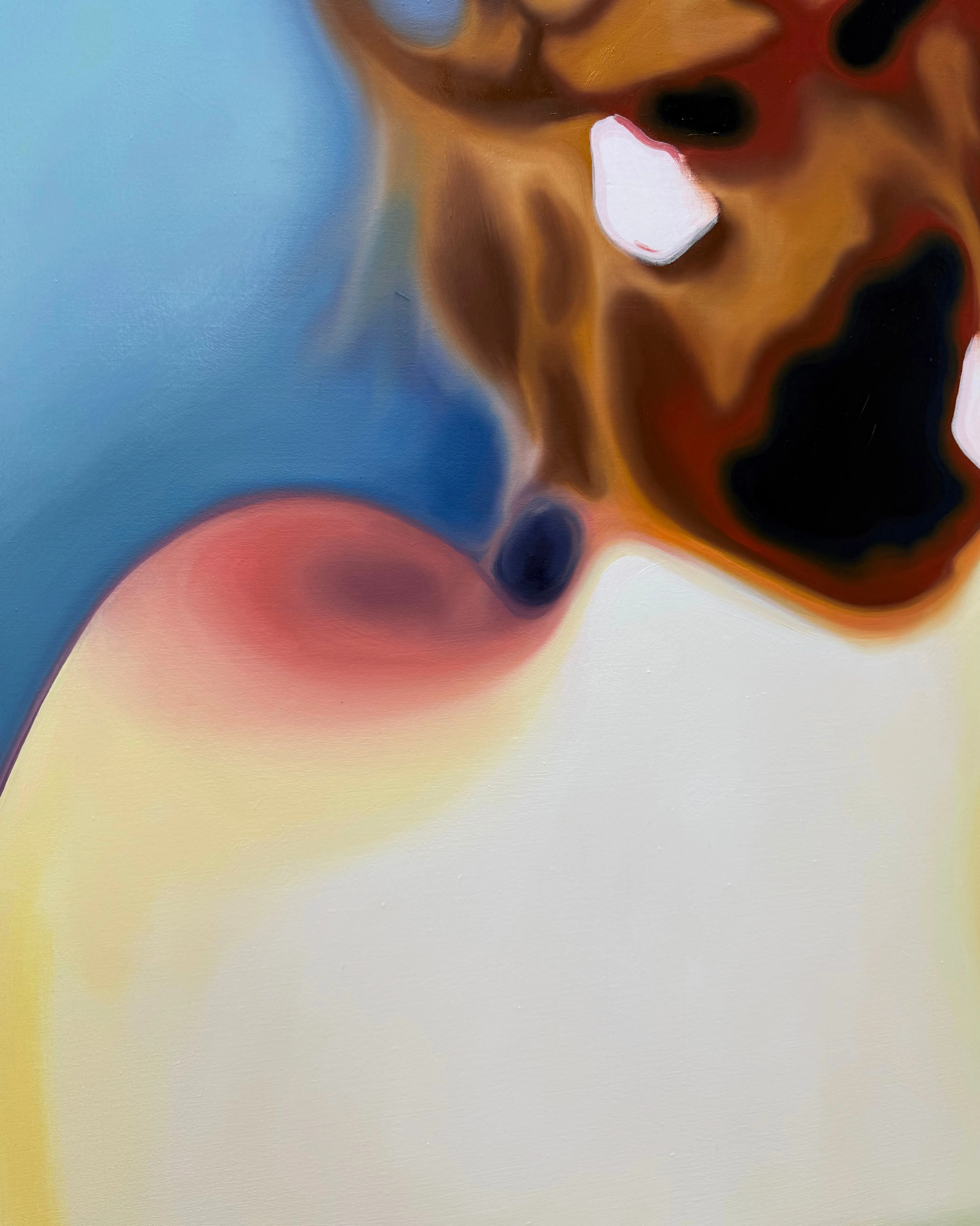 Image of CAMOUFLAGE by Adriana Shportan, size: 150x120, made of oil on canvas, Painting medium, from London, part of the Blue series, priced at £4000 (≈ 242,874 грн) Photo 3 of 3.