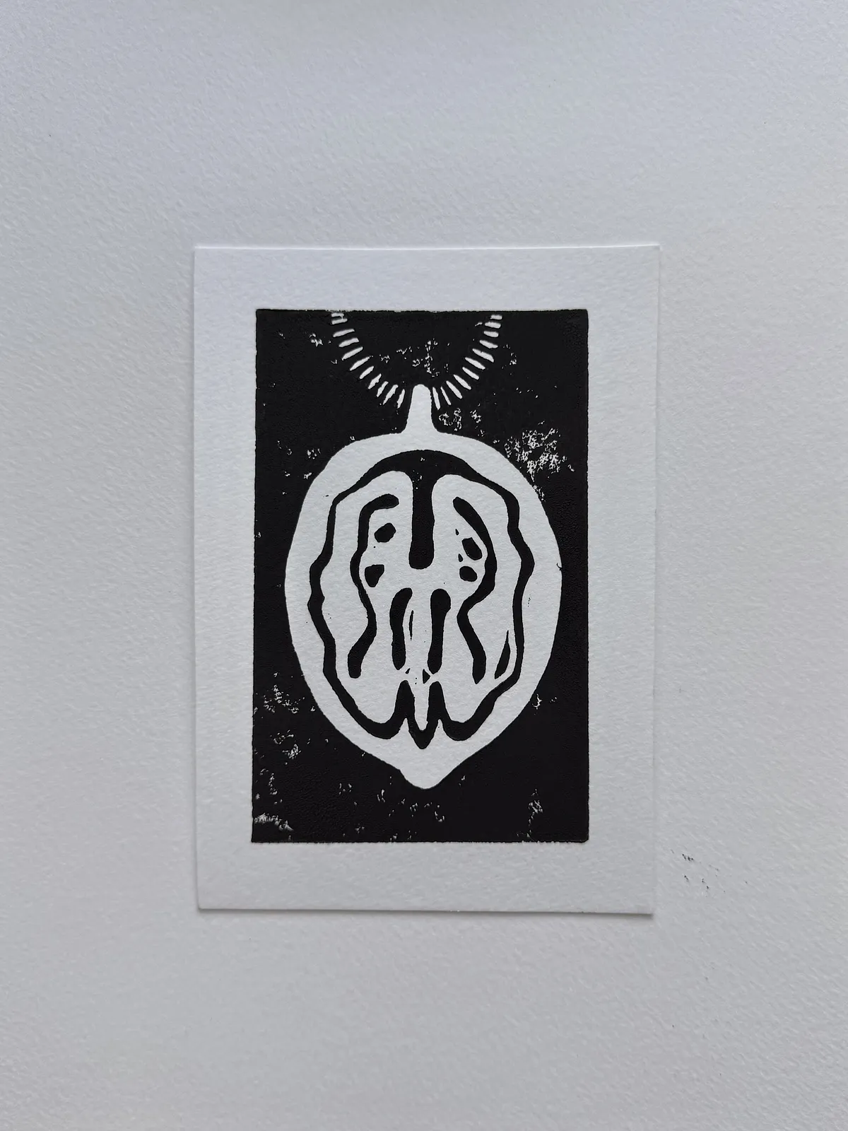 Image of Walnut by Adriana Shportan, size: 10x15, made of Lino print, Graphics medium, from London , priced at £50 (≈ 3,032 грн) Photo 1 of 7.