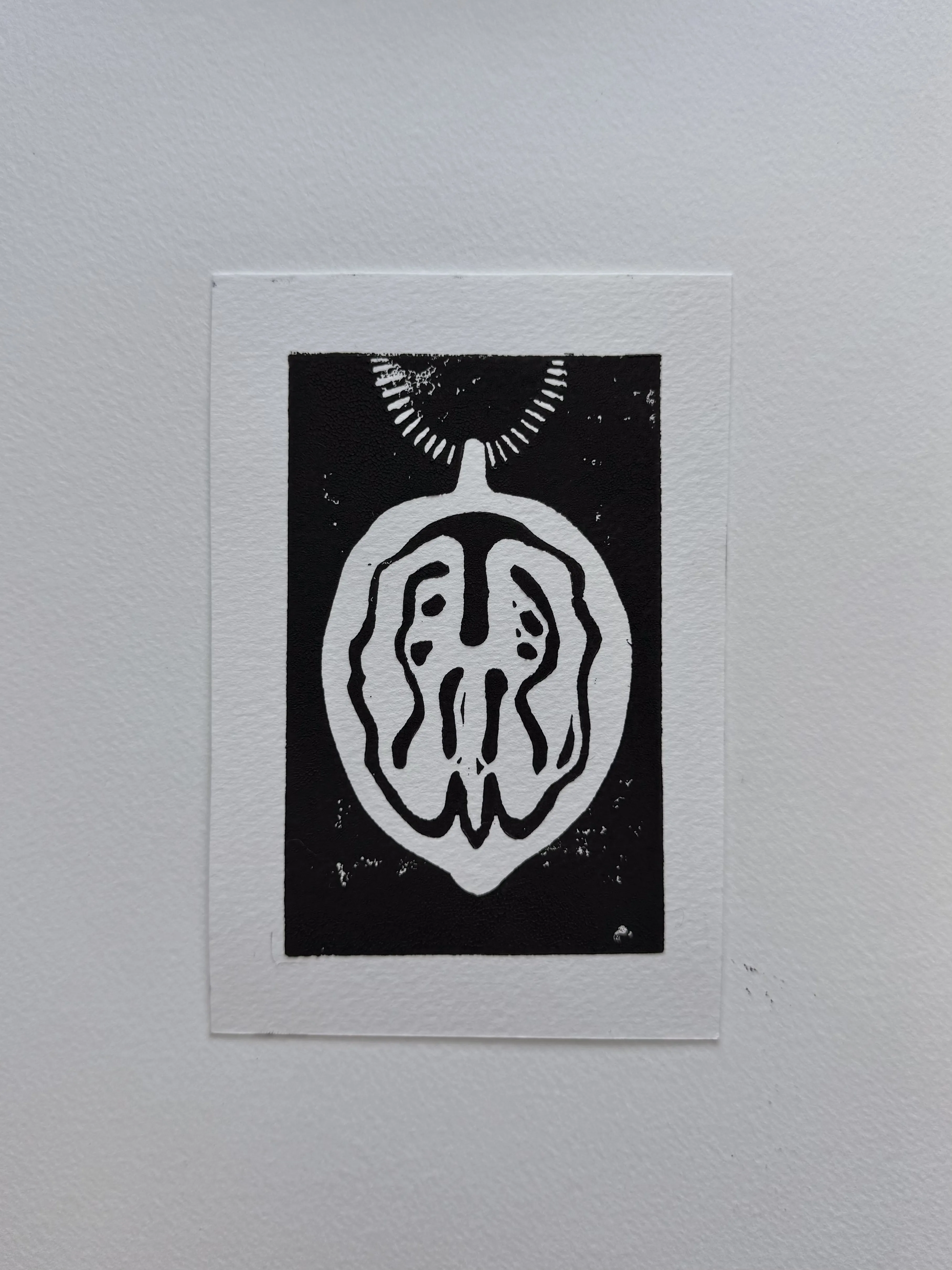 Image of Walnut by Adriana Shportan, size: 10x15, made of Lino print, Graphics medium, from London , priced at £50 (≈ 3,032 грн) Photo 5 of 7.