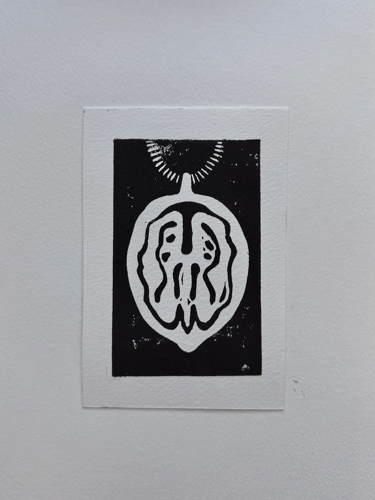 Image of Walnut by Adriana Shportan, size: 10x15, made of Lino print, Graphics medium, from London , priced at £50 (≈ 3,032 грн) Photo 5 of 7.