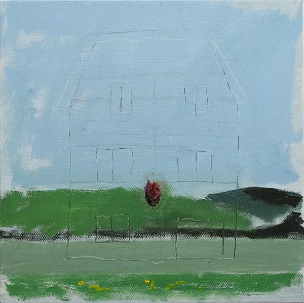 Image of Niva.Pechorna (diptych) by Adriana Shportan, size: 30.5x63cm, made of oil on canvas, Painting medium, from London, part of the “When It Is Our Turn to Be Adults” series, priced at £600 Photo 2 of 3.