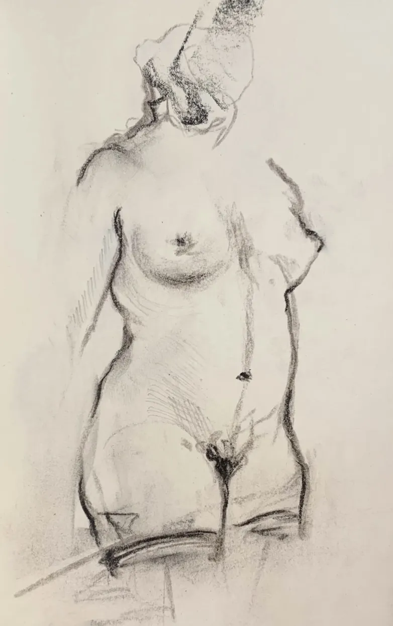 Image of Sketch 02 by Adriana Shportan, size: 8.5x12.5, made of charcoal on paper, Drawing medium, from London, part of the Sketches series, priced at £50 (≈ 3,036 грн) Photo 2 of 2.