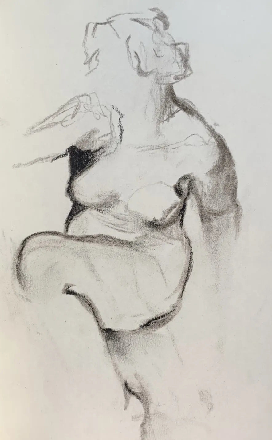 Image of Sketch 04 by Adriana Shportan, size: 8.5x12.5, made of charcoal on paper, Drawing medium, from London, part of the Sketches series, priced at £50 (≈ 3,036 грн) Photo 2 of 2.