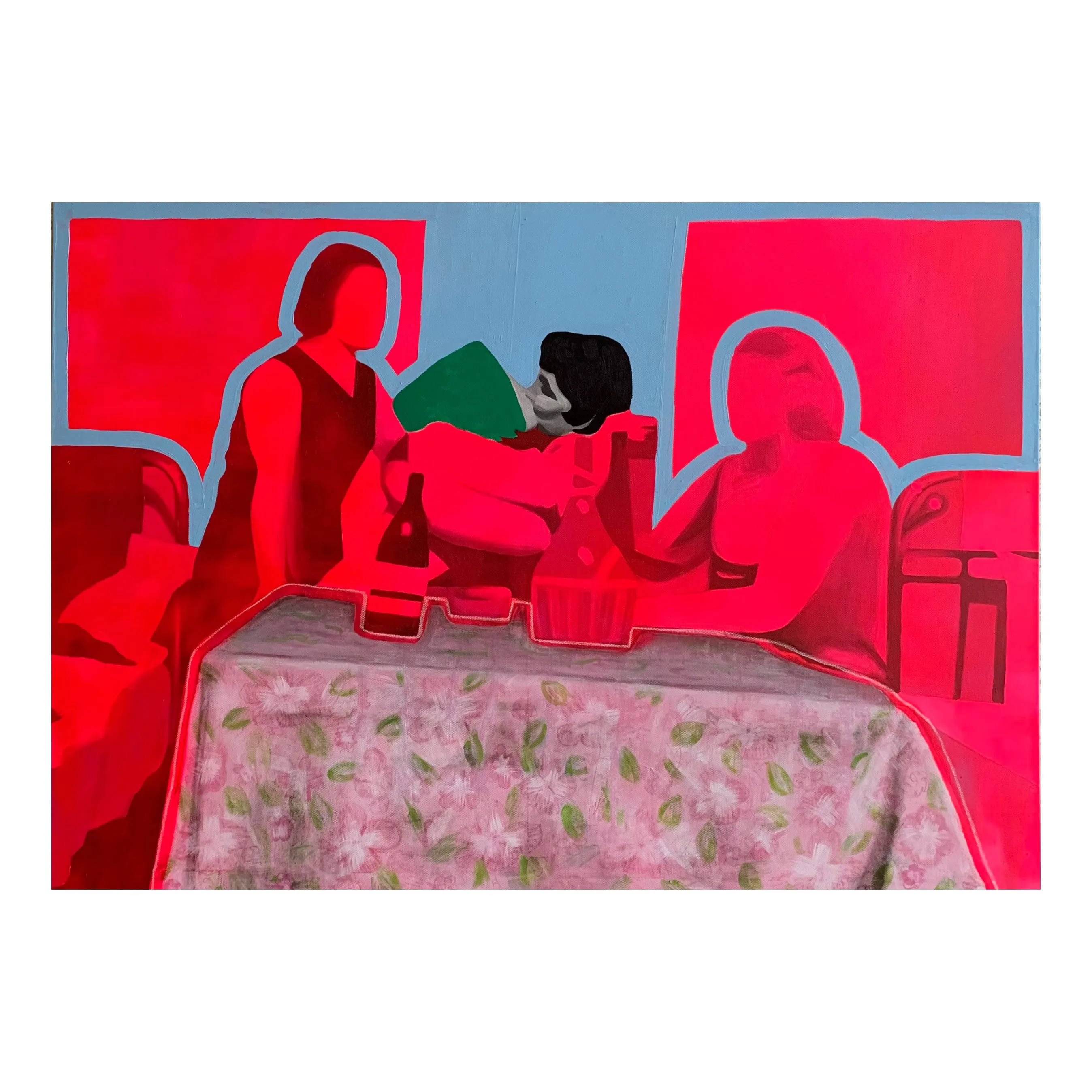 Image of Kiss 2 by Adriana Shportan, size: 100x140cm, made of oil on canvas, Painting medium, from Ukraine, part of the Kiss series, priced at £1600 (≈ 97,150 грн)