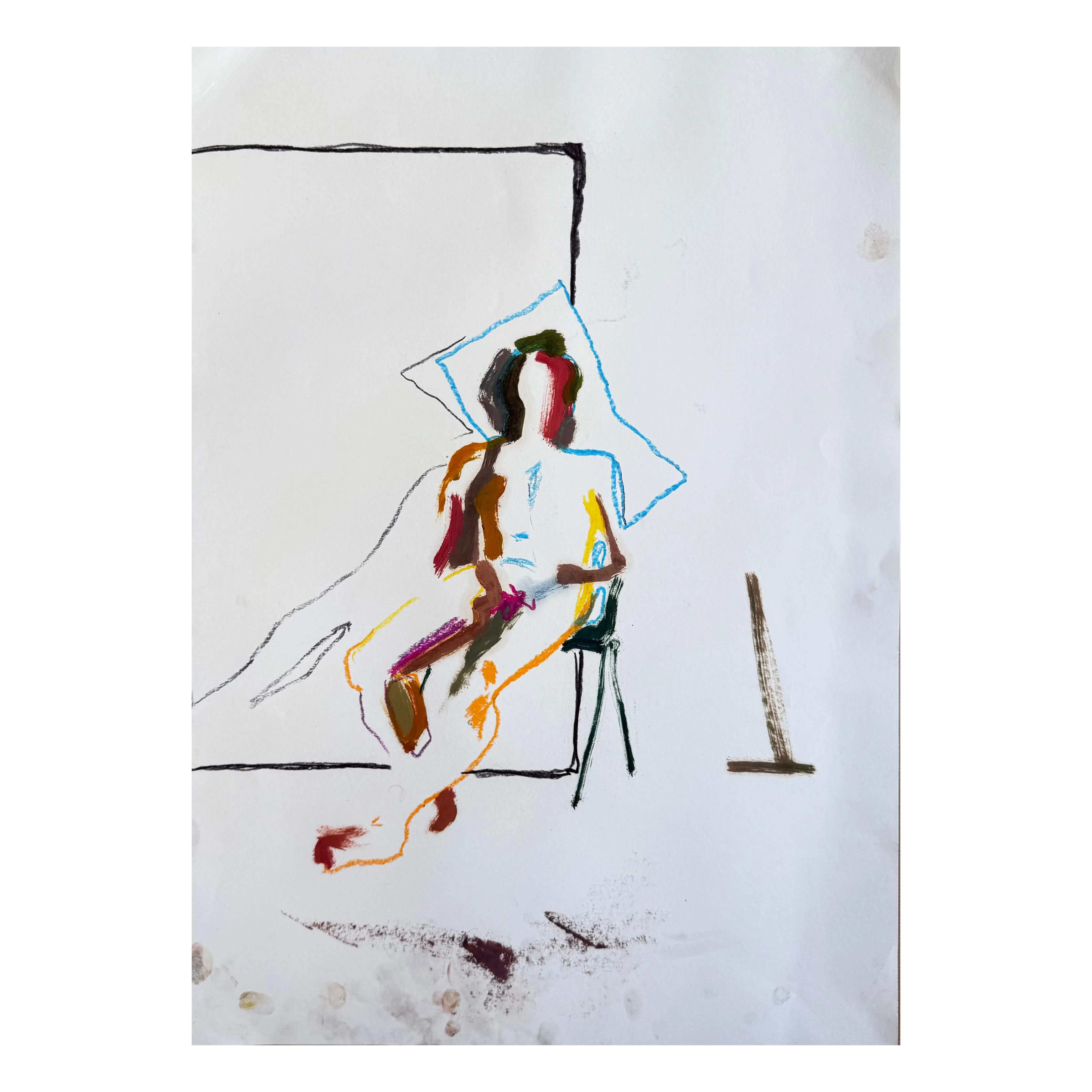 Image of Sketch 011 by Adriana Shportan, size: 42X59.4, made of oil on paper, Painting medium, from London, part of the Sketches series, priced at £150 (≈ 9,108 грн)