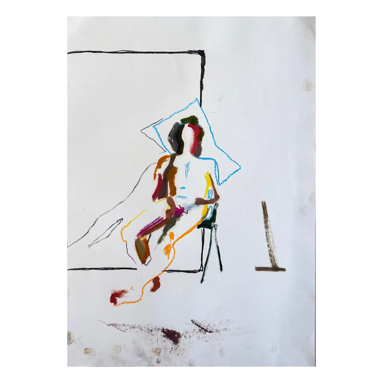 Image of Sketch 011 by Adriana Shportan, size: 42X59.4, made of oil on paper, Painting medium, from London, part of the Sketches series, priced at £150 (≈ 9,108 грн)