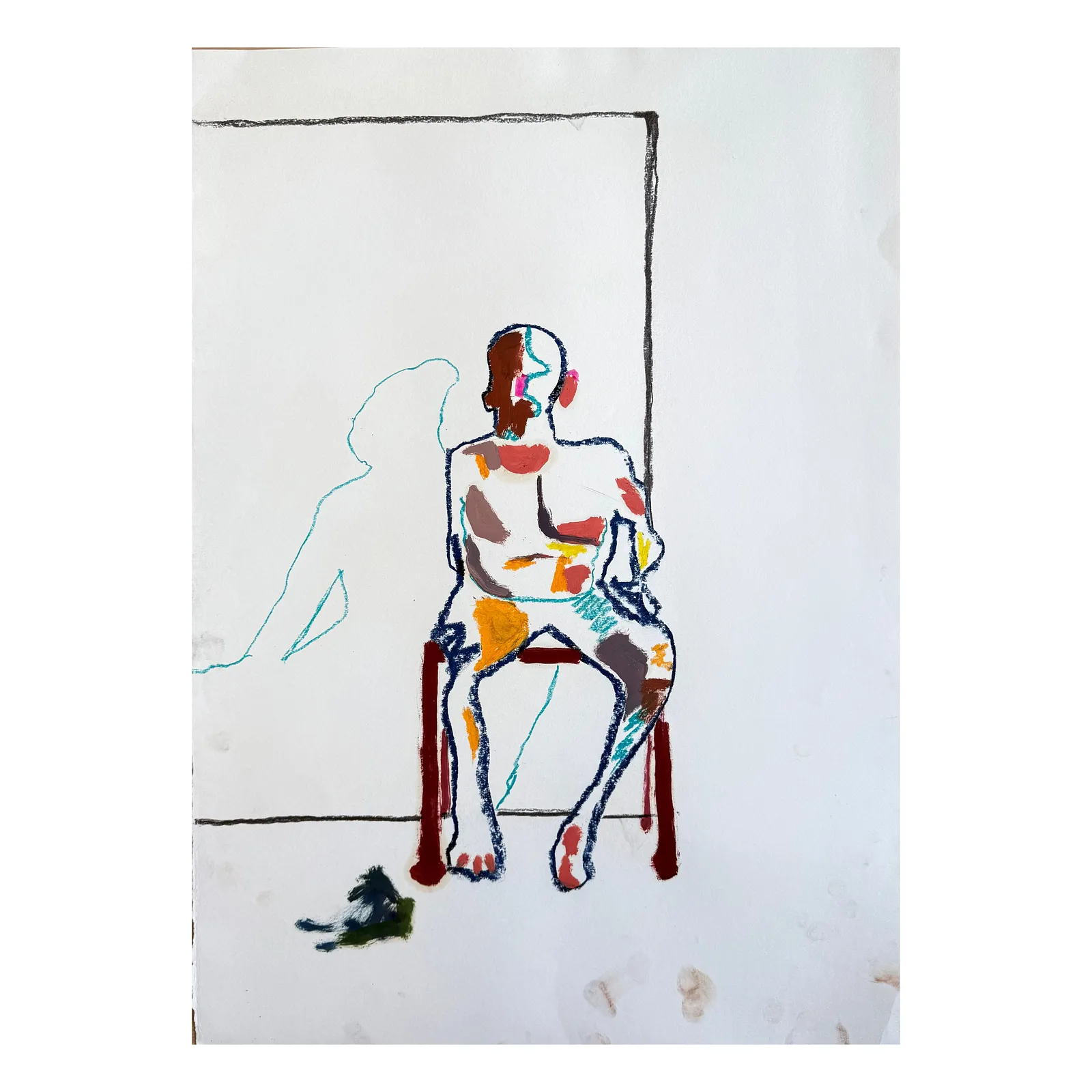 Image of Sketch 012 by Adriana Shportan, size: 42X59.4, made of oil on paper, Painting medium, from London, part of the Sketches series, priced at £150 (≈ 9,108 грн)