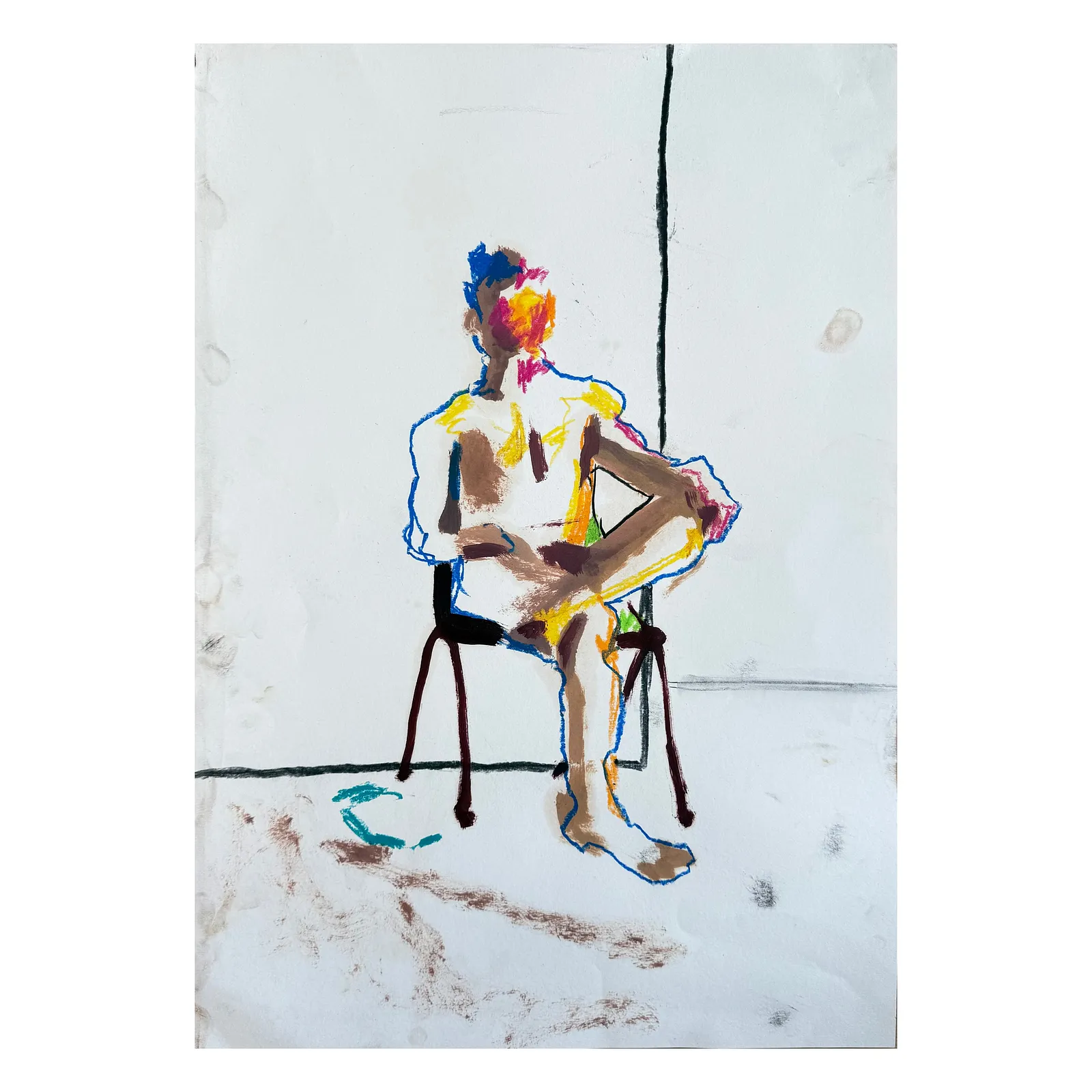 Image of Sketch 013 by Adriana Shportan, size: 42X59.4, made of oil on paper, Painting medium, from London, part of the Sketches series, priced at £150 (≈ 9,108 грн)
